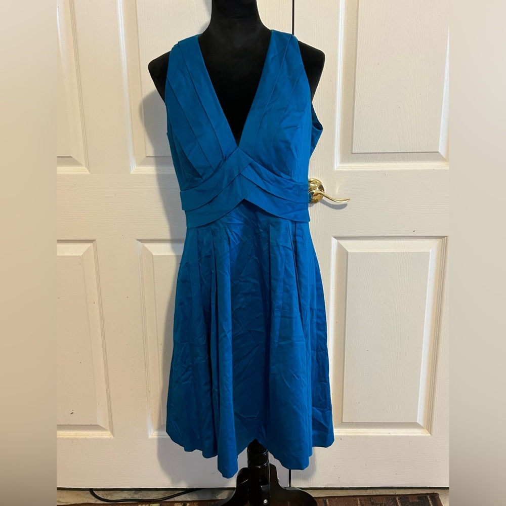 Calvin Klein royal blue structured sundress, size 12